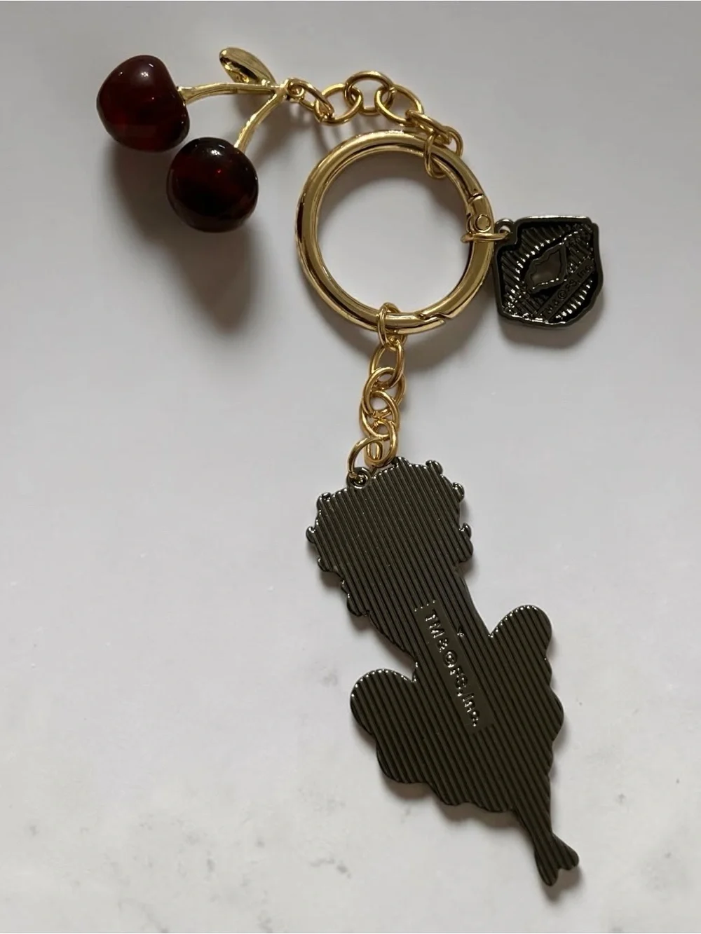 Betty Boop Red Glitter Dress Keychain